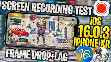IPHONE XR iOS 16.0.3 BGMI/PUBG SCREEN RECORDING ON TEST IN 2022🔥•BGMI FPS,BATTERY,HEATING,LAG TEST