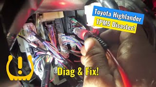 2019 Toyota Highlander   TPMS Nightmare!