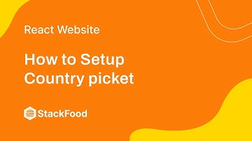 How to Setup Country picket in StackFood React