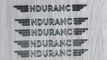 8W Endurance Laser - Inkscape & Raster2Laser Test