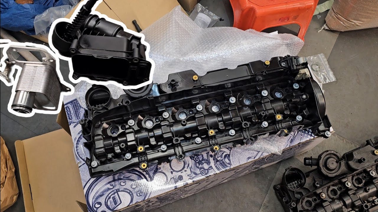 Ventildeckel, Zylinderkopfhaube, Ölkühler, Ölfiltergehäuse Dichtung wechseln BMW F10/ F11 525D N57