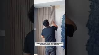 WPC wall panel concealed door installation design. Invisible Door, Interior Design,#wpcwallpanel