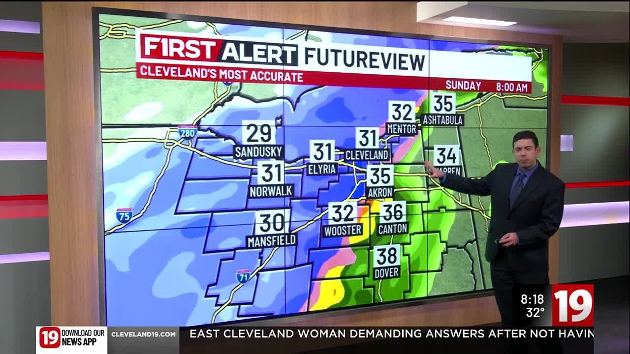 19 First Alert Weather Day: Windy, colder with snow showers - YouTube