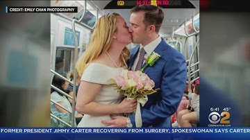 Couple Gets Married On The Q Train
