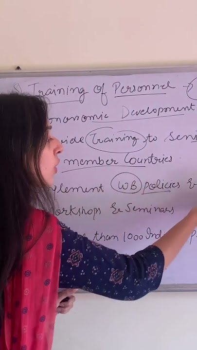 Training of Personnel- EDI in 1955 by World Bank