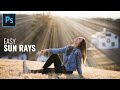 Sun rays effect in photoshop  create light rays  photoshop tutorial easy