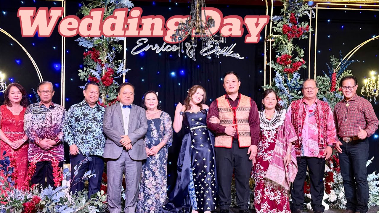 Perkahwinan anak YB Tuan Lidam penuh adat istiadat. Wedding Day Enrico 💍 Erica ❤️