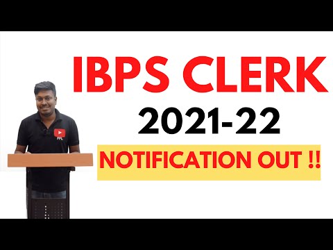 IBPS CLERK 2022 || Notification Out !!