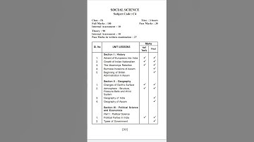 class 9  syllabus, seba board.2024-25 #sebaboard #shortfeed