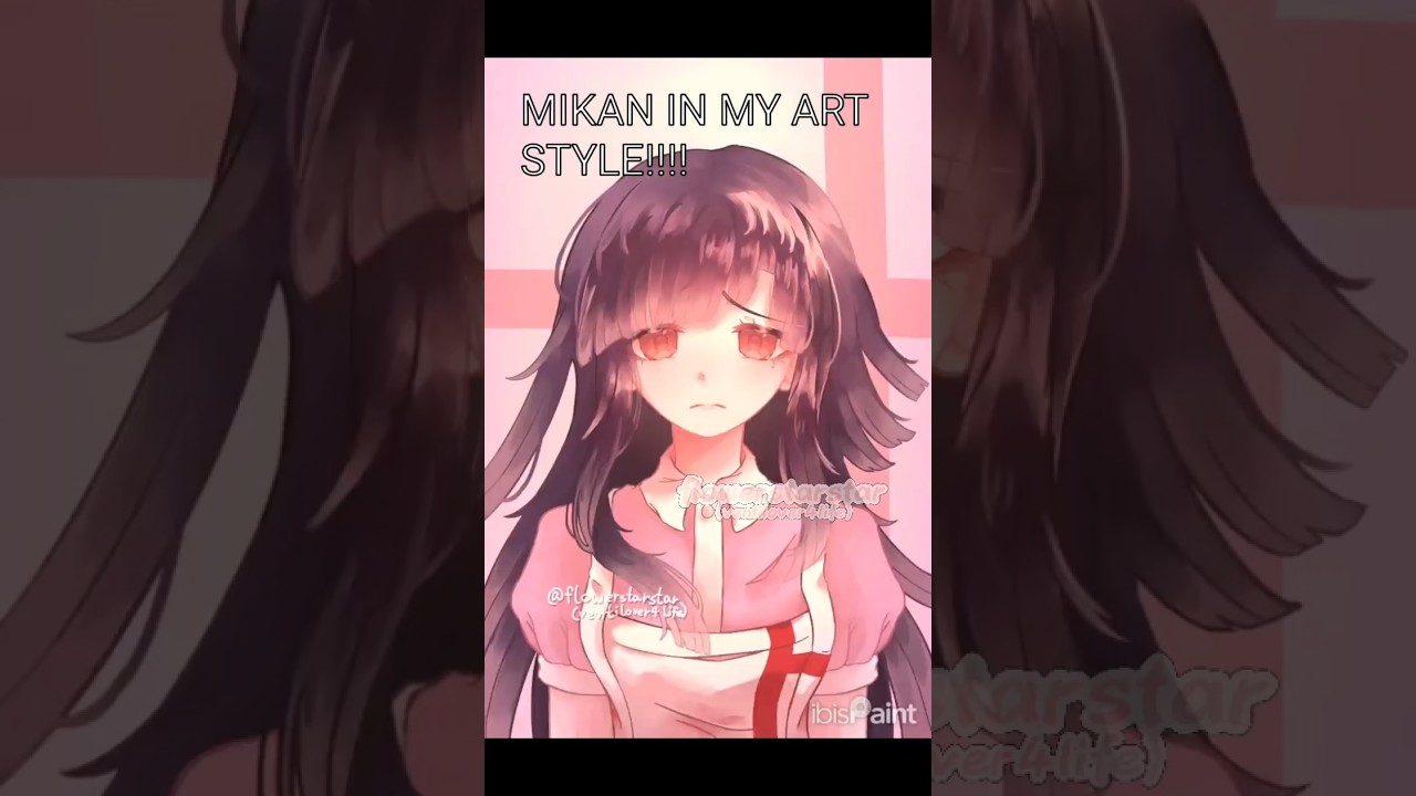 mikan speed paint:DDD #shorts #fyp #danganronpa #mikan #ibispaintx