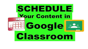 Schedule A Post in Google Classroom