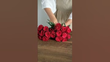 DIY Crafts Vs Tips for making a heart-shaped rose bouquet - #shorts