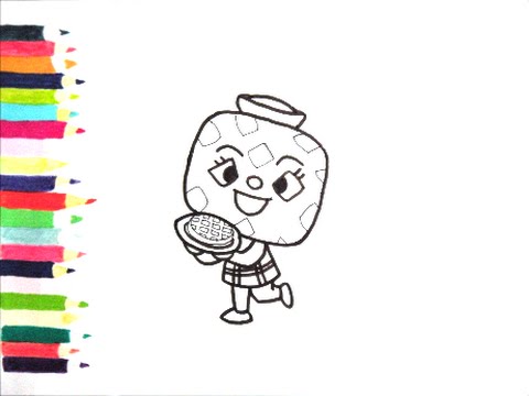 アンパンマンイラスト 描けたらうれしい ワッフルちゃんの絵の描き方 How To Draw Anpanman Youtube