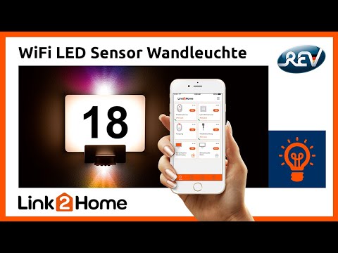 Link2Home WiFi LED Sensor Wandleuchte