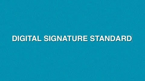 Digital Signature Standard Algorithm | With Solved Example | Cryptography And Network Security