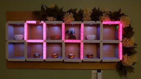 Giant Hidden Shelf Edge Clock - 3D Printable | ESP8266 | Blynk | Google Assistant | 4 LED Per Rail