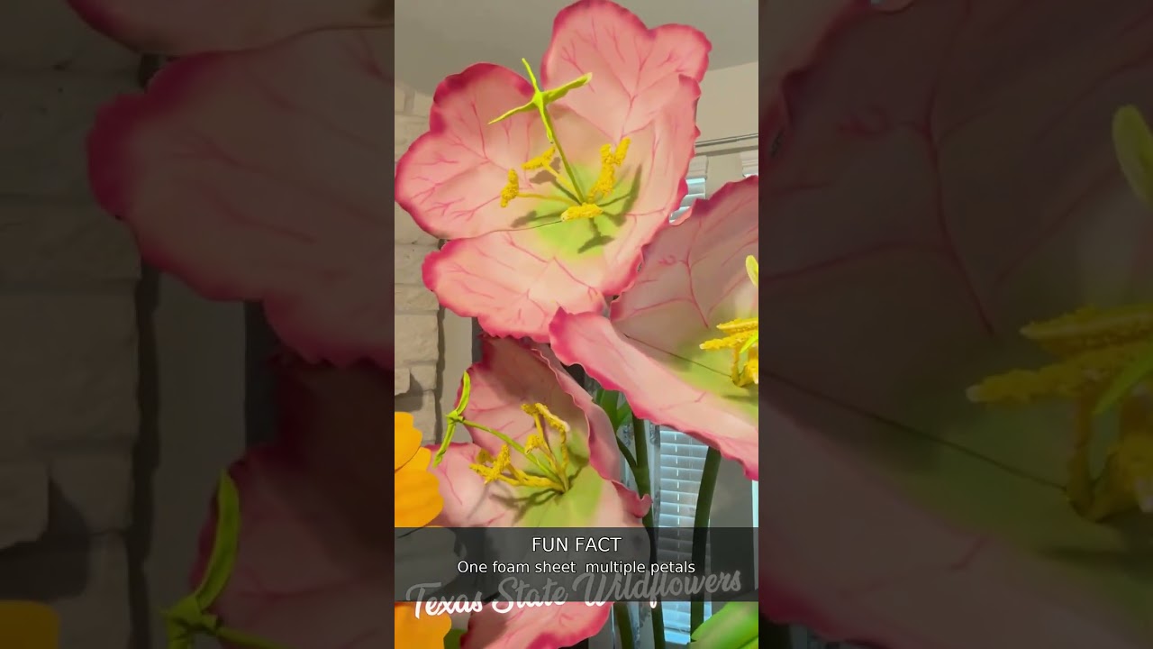 The secret behind giant foam flowers #Shorts