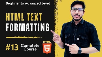 HTML text formatting tags: Part-13 with examples, font, bold, italic, underline, web design in Hindi