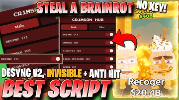 Steal A Brainrot Script *NO KEY* - Desync v2, Anti Hit, Speed Invisible, Auto Grab & More!🎄