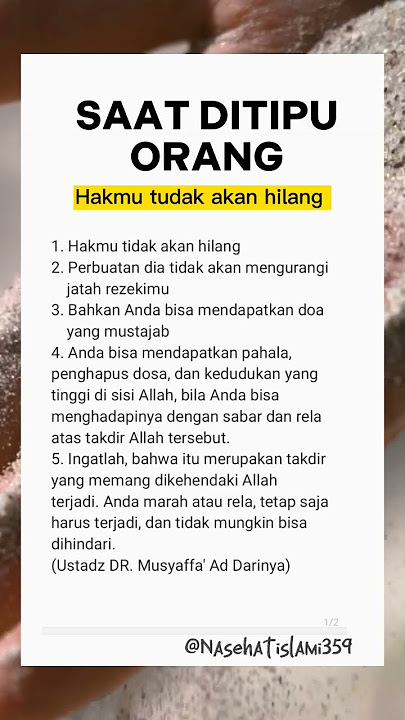 Saat ditipu Orang#shorts#video#Nasehatislami