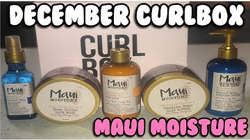 CURLBOX | DECEMBER 2019 UNBOXING - Maui Moisture