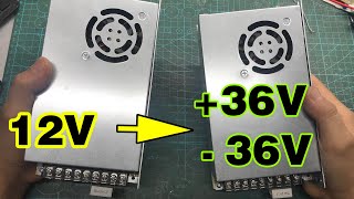 Modify 12v Power Supply To 36v 0 36v