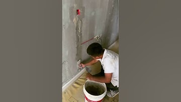 The process of trunking filling. Good tools for tinkering