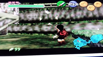 Zelda OOT Cheat Code invisible bat in kokiri forest