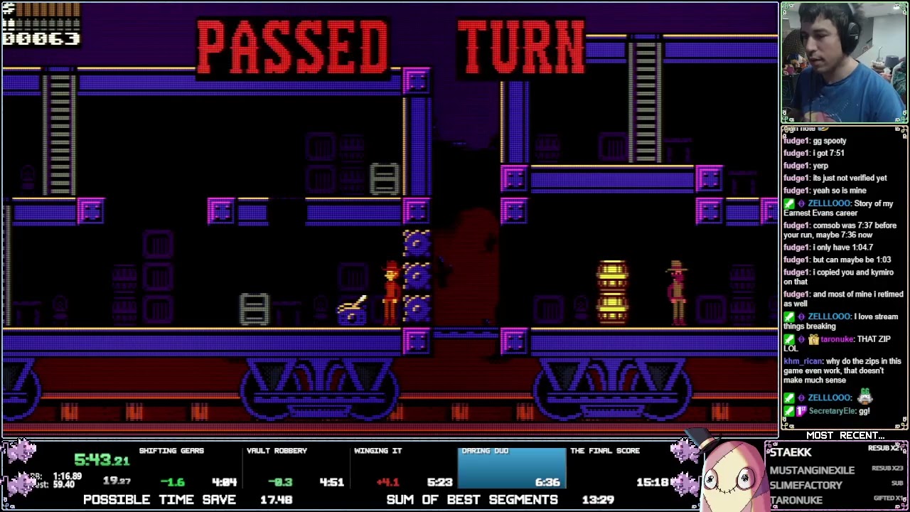UFO 50 - Rail Heist Gold Speedrun - 