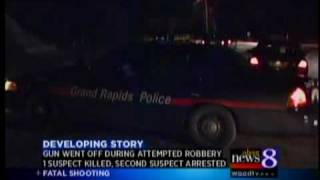 Robbery suspect dies of gunshot wound