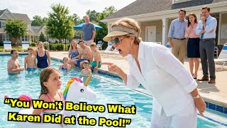 Karen Kicked My Daughter Out of the Pool — The HOA Changed the Rules Back Immediately