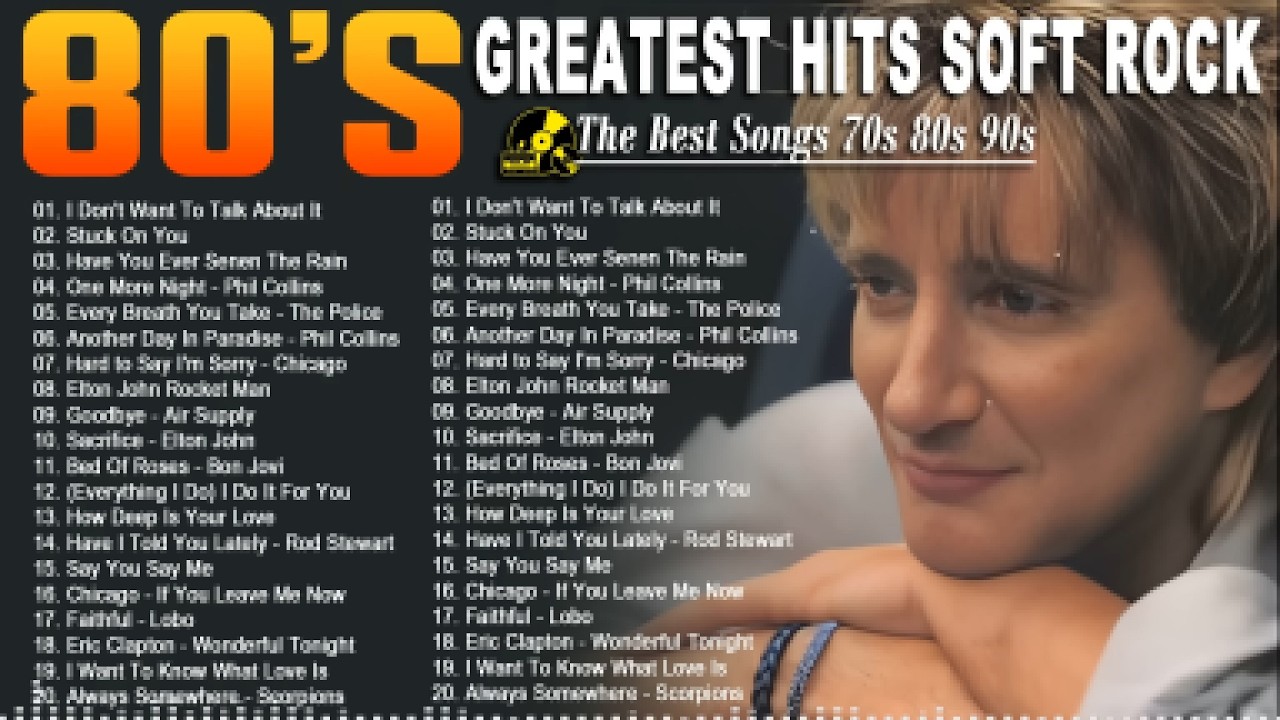 Rod Stewart, Phil Collins, Elton John, Air Supply, Bee Gees, Lobo | Soft Rock Love Songs 70s 80s 90s