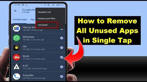 How to Uninstall Multiple Apps in One Click on Android Device