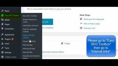 Easy SEO Toolbox Internal Links Tutorial