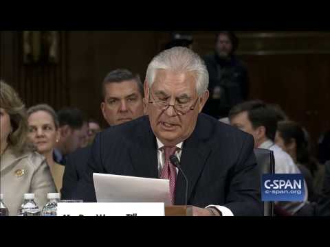 Secretary of State Nominee Rex Tillerson Opening Statement (C-SPAN)