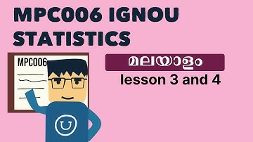 IGNOU MPC006 LESSON 3 AND 4 BASICS