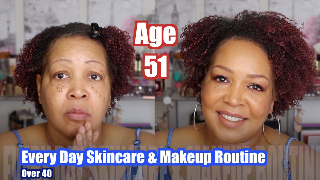 DayTime Skincare & Makeup Routine | Over 40 | Mature Skin - YouTube
