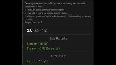 Scum 0.8 Noob Tips #1 Character Creation and Skills - ENG