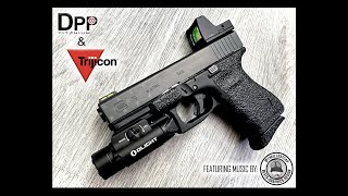 100 ROUND REVIEW - Trijicon RMR Red Dot Using a DPP Titanium Mount for Glock & No Milling Required!