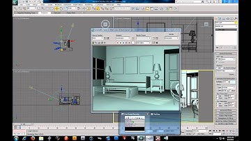 3D Studio Max 2011 - Directional and Omni lights - Interior Lighting - Part 1.