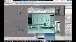 3D Studio Max 2011 - Directional and Omni lights - Interior Lighting - Part 1.
