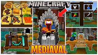 Mejor ADDON MEDIEVAL para Minecraft Pe 1.20 (Bedrock) - DECORACION MEDIEVAL Minecraft pe