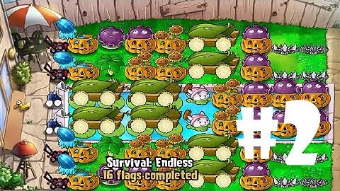 Plants vs Zombies | Survival: ENDLESS (39 Flags Completed) PART 2 (iOS Android)
