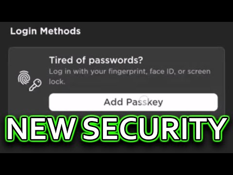 Roblox has added support for Passkeys, a more secure way of logging into  your account using your device's biometrics (fingerprint, face ID,…