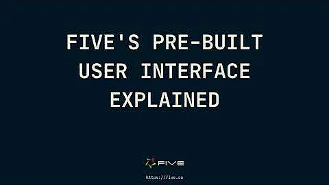 Application UI Explained | Low-Code For Real Developers | Five.Co