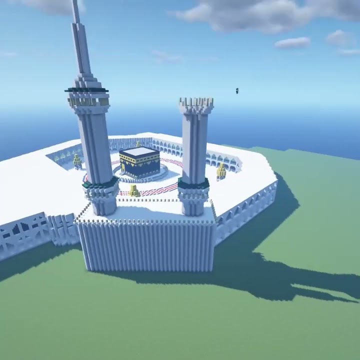 Building Makkah on Minecraft - Buat Mekkah Di Minecraft #minecraftshorts #minecraft #shorts