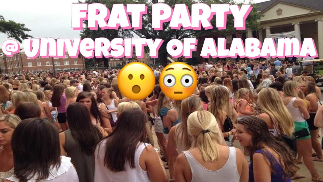 I Went To My Very First Frat Party University Of Alabama First Ever Vlog Youtube 