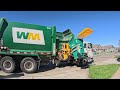 New Way Sidewinder Recycle Truck on Route! WM