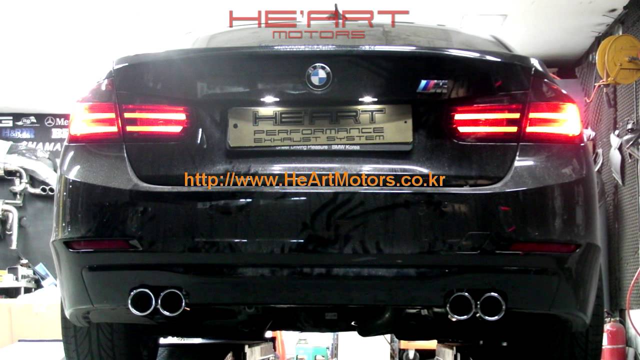 F30 3d He Art Dual Exhaust System Youtube