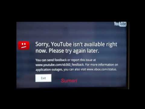 youtube at xbox 360 error 4004